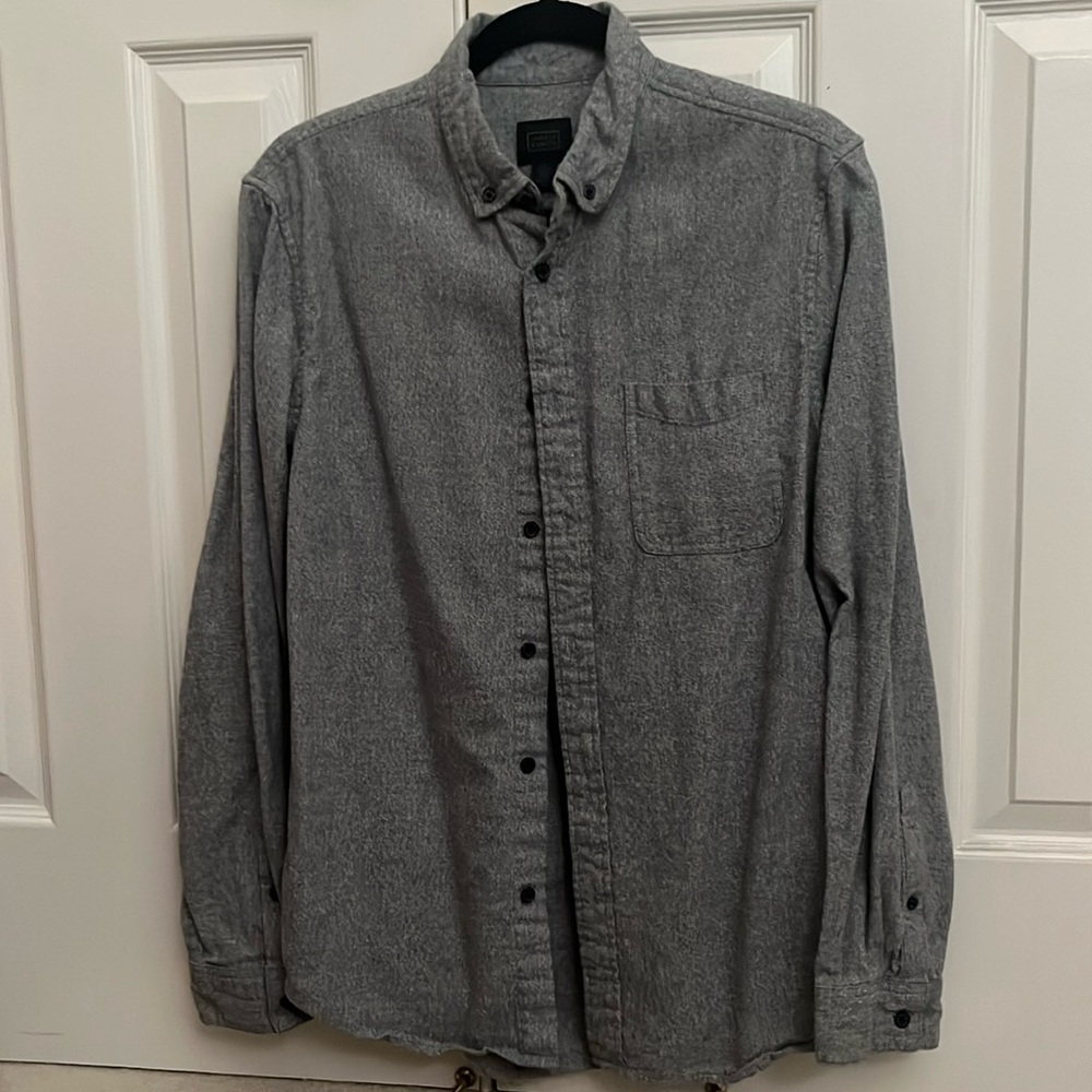 Gray Button-down